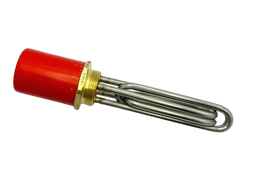 Rezistență Electrică Tubulară Cromată Tip MALKAN cu Cap, Filet 1 1/2" – 5000W – 220V – 190 mm – Inox 304