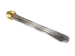 Rezistență Electrică Tubulară Cromată pentru Autoclavă, 5 Elemente, Filet 2" – 12500W – 220/380V – 500 mm – Inox 304