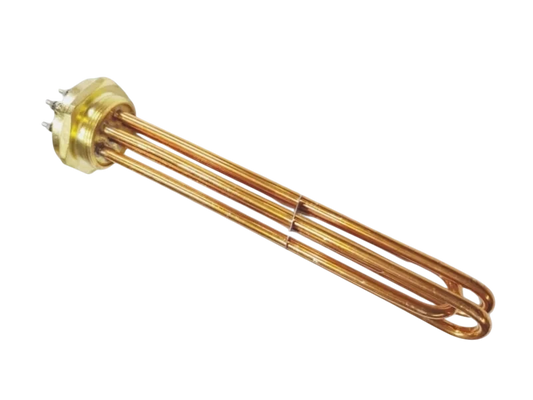 Rezistență Electrică Tubulară din Cupru cu Cap, Filet 2" – 3000W – 220/380V – 280 mm – Cupru