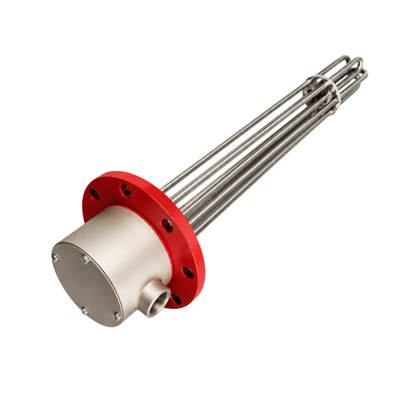 Încălzitor electric cu flanșă pentru conducte și vase sub presiune