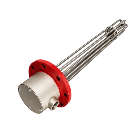 Încălzitor electric cu flanșă pentru conducte și vase sub presiune