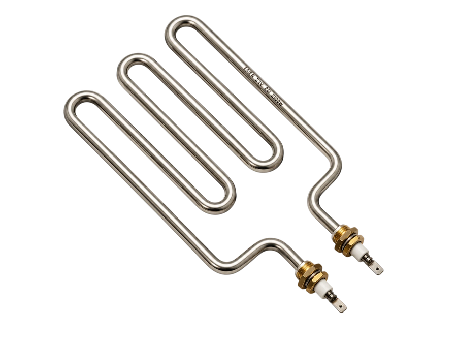 Rezistență Electrică Tip 3M cu Ieșire Centrală Dreaptă pentru Samovar – 2000W – 220V – Inox 304