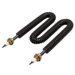 Rezistență electrică serpentină industrială pentru aer, inox, ISIER