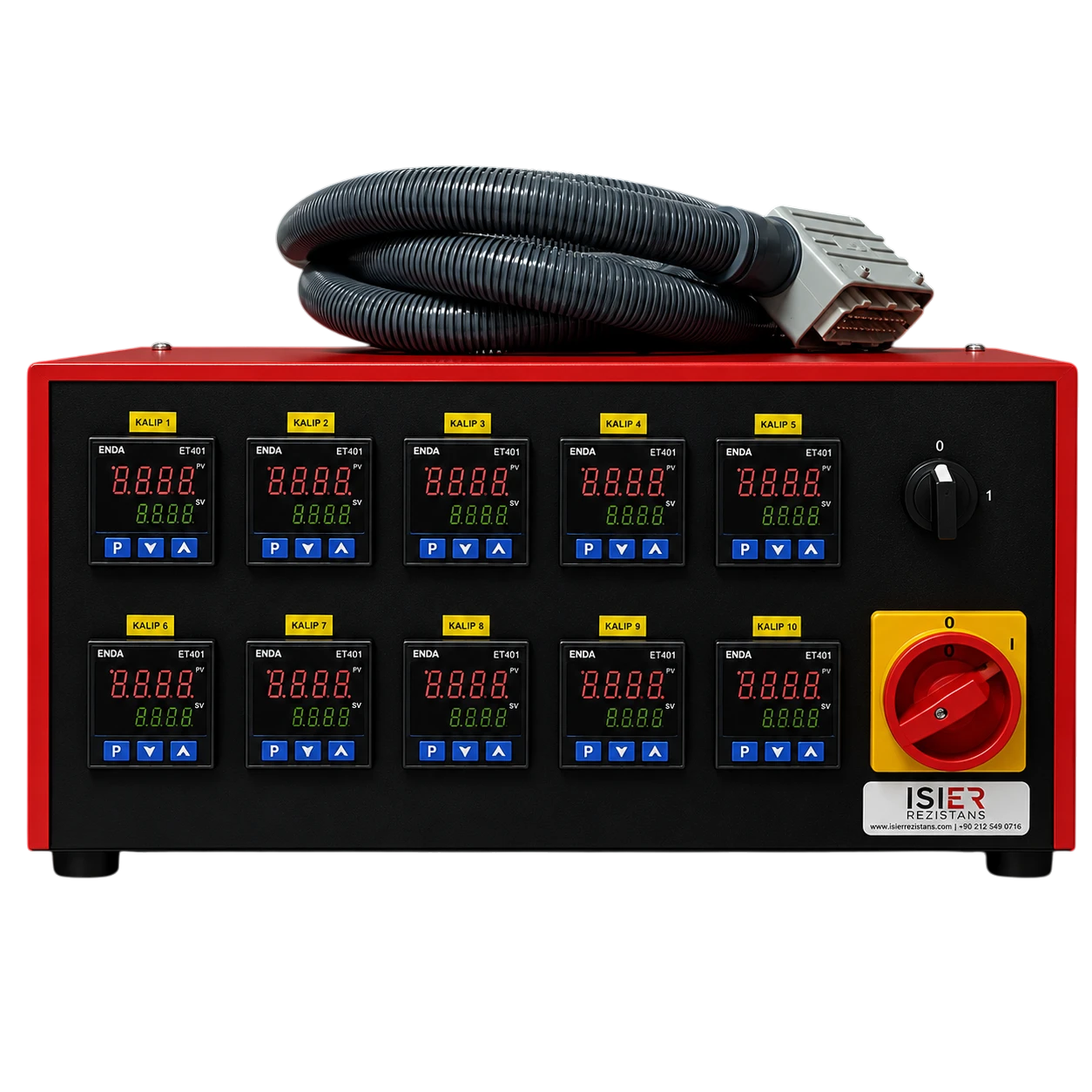 Controler temperatura Hot Runner ISIER cu 10 zone si afisaje digitale PID