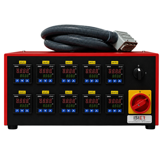 Controler temperatura Hot Runner ISIER cu 10 zone si afisaje digitale PID